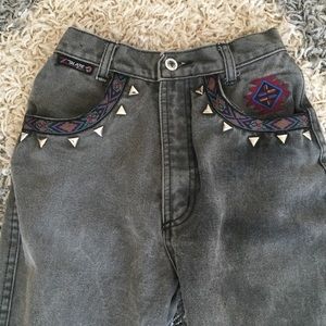 High waisted jeans